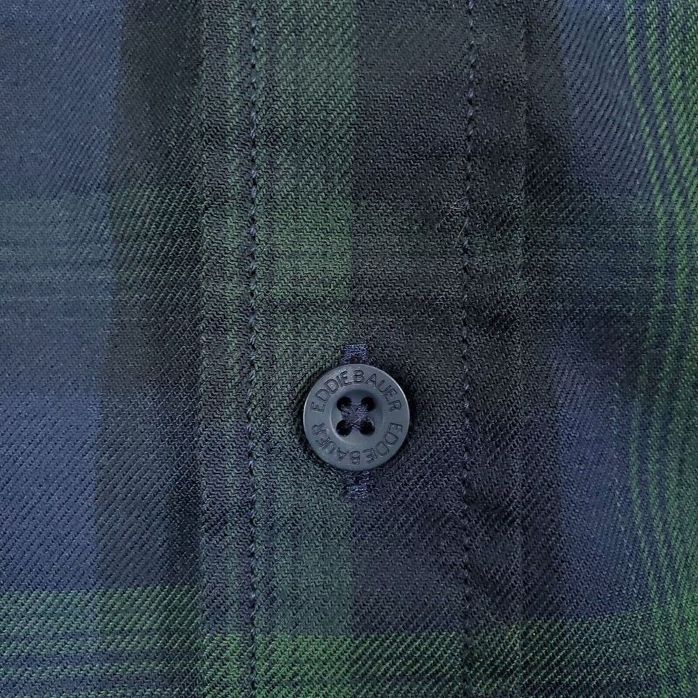 Eddie Bauer Travex Shirt Mens 2XL Classic Fit Freedry Easy Care Green Plaid XXL - Picture 5 of 16